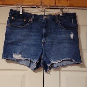 Levi's 501 High Rise Denim Women's Distressed Shorts, NWT